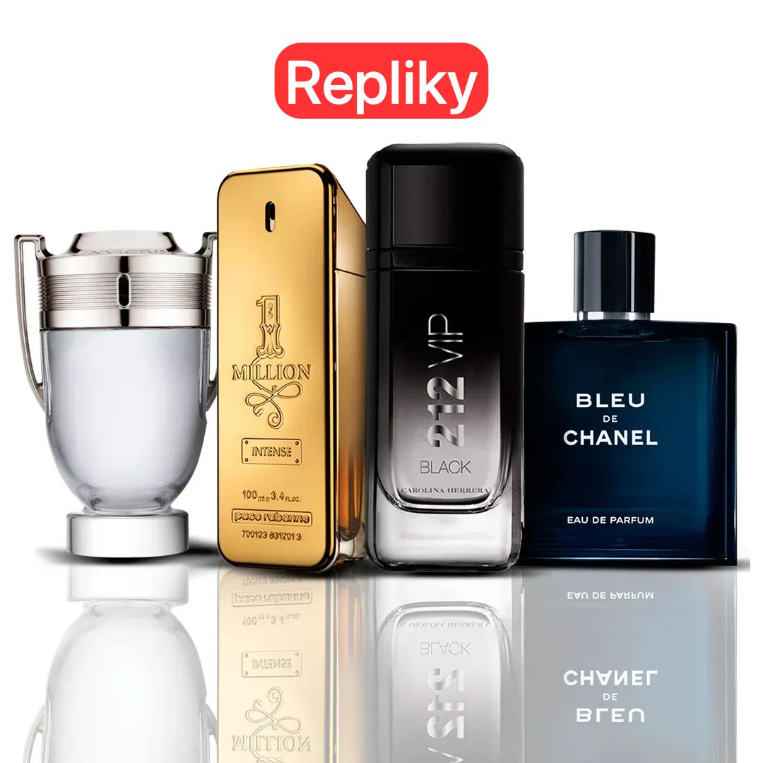 KIT 4 PARFÉMŮ KONTRATIPO (REPLIKY NEORIGINÁLNÍ) Inspirováno parfémy - Invictus + One Million + 212 VIP Black + Bleu de Chanel 100ML Invictus 100ML