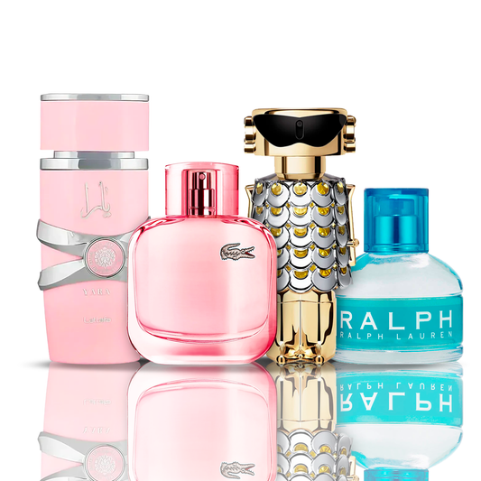 Sada 4 parfémů – Fame + Yara + Lacoste Sparkling + Ralph Lauren 100ML
